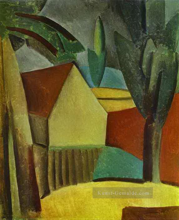 Haus im Garten 1908 Kubismus Pablo Picasso Ölgemälde